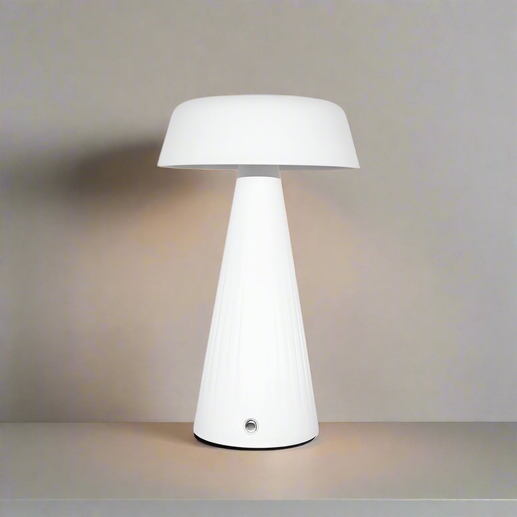 Dropshipping Stepless Dimming Rechargeable Battery Operated Touch Cordless Outdoor Mushroom LED Table Lamp-7