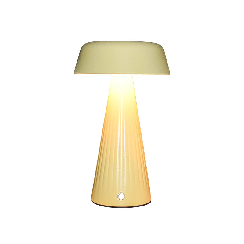Dropshipping Stepless Dimming Rechargeable Battery Operated Touch Cordless Outdoor Mushroom LED Table Lamp-10
